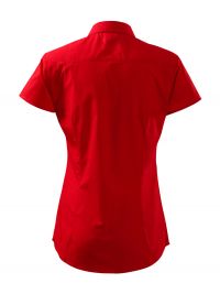 Preiswerte Kurzarm Bluse in Rot